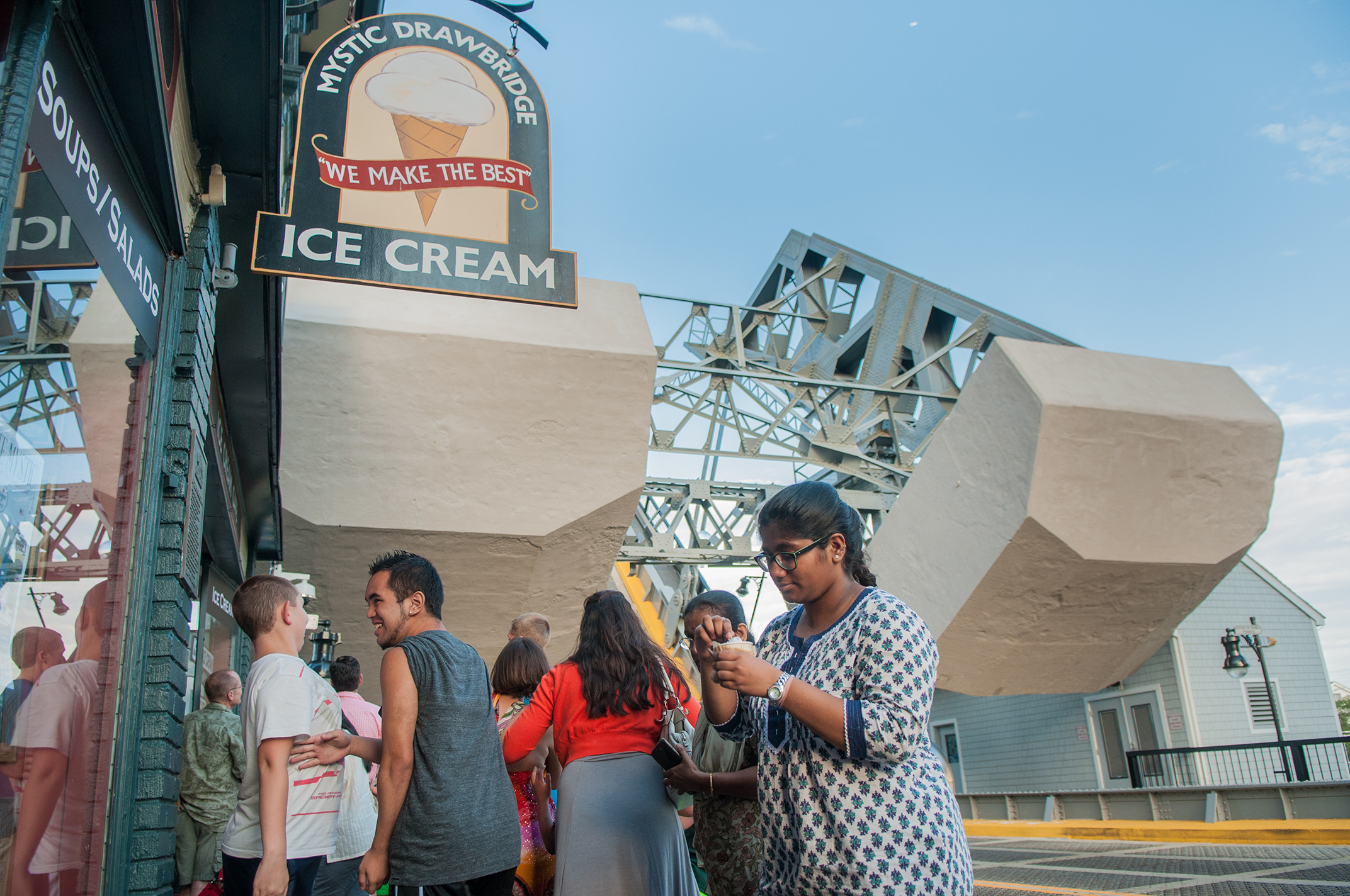 Mystic Drawbridge Ice Cream Visit CT