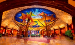 Beautiful image of lobby at Mohegan Sun