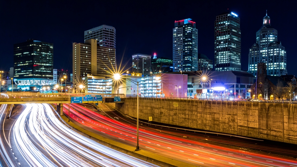 Hartford Skyline Traffic Pattern