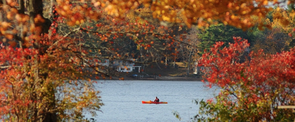 kayak on a lake