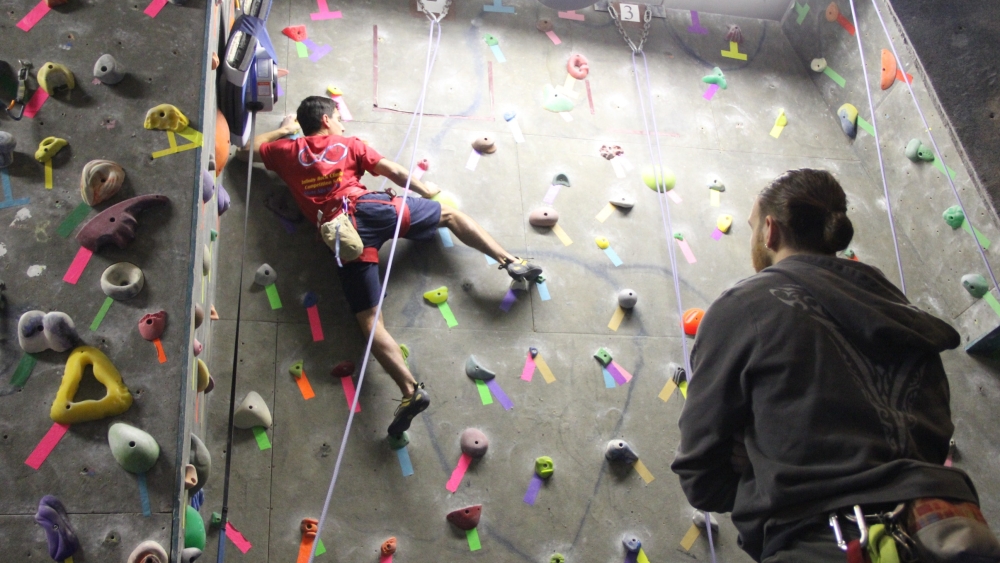 rock climbing