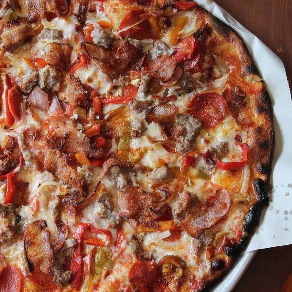 Meat lovers pizza